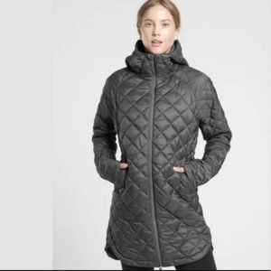 NWT! ATHLETA Whisper Featherless Parka Grey Medium